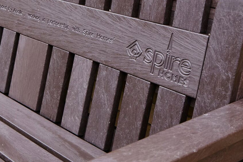 plastic wood bench